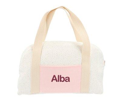Bolsa de Deporte Rainbow Dots Rosa Personalizable