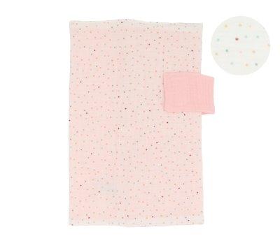 Porte-documents Rainbow Dots Rose Personnalisable