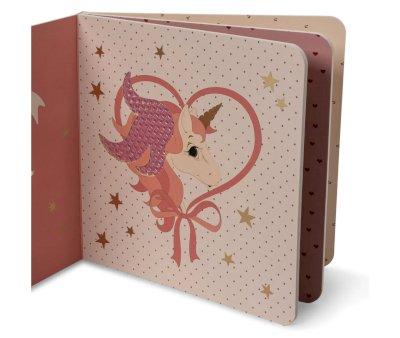 Livro grosso Touch and Feel Unicorn FSC (medidas)