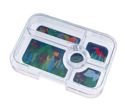 Lancheira Tapas Green Jungle Tray Bandeja de 5 compartimentos