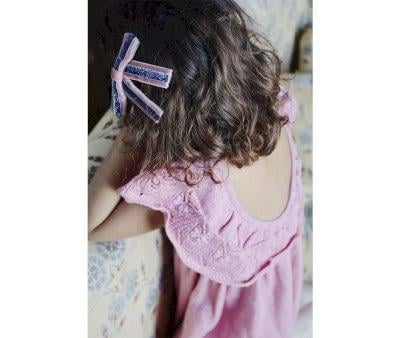 2 Barrettes  Cheveux Velvet Mellow Rose