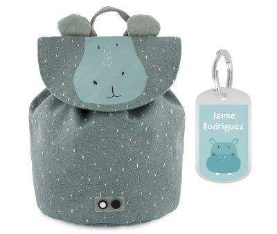 Mochila Mr. Mini Hippo com Porta chave Personalizado