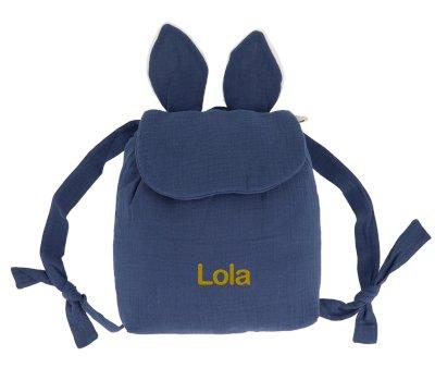 Small Backpack Marine Rabbit Tulle Personalised