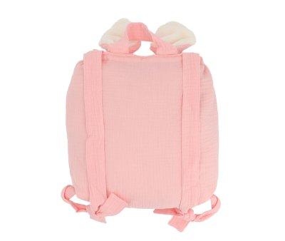 Mochila Pequea Gasa Conejo Rose Blush Personalizable
