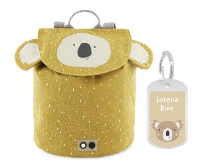 Mini Mochila Mrs. Koala  con Llavero Personalizado