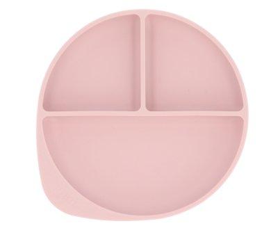 Prato Silicone com Ventosa Light Pink