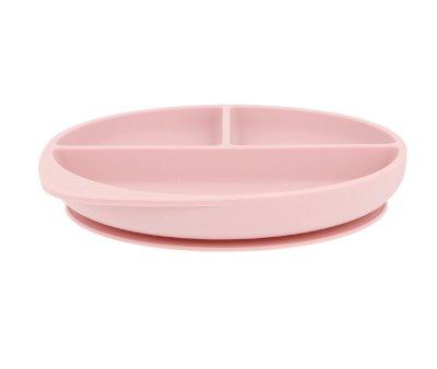 Prato Silicone com Ventosa Light Pink
