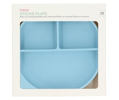 Piatto Divisorio Silicone Ventosa Sky Blue