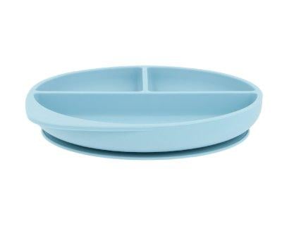 Piatto Divisorio Silicone Ventosa Sky Blue