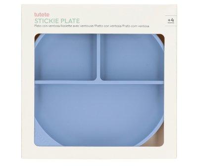 Prato Silicone com Ventosa Ocean Blue