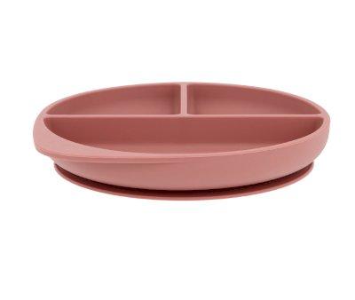 Prato Silicone com Ventosa Brick Blush