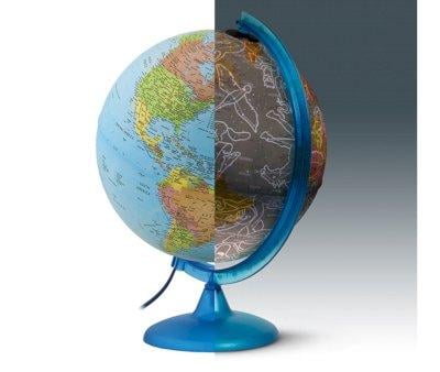 ES-Globo Geografico 25cm Notte/Giorno