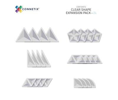Construction Connetix Clear Shape Expansion 24 Pieces