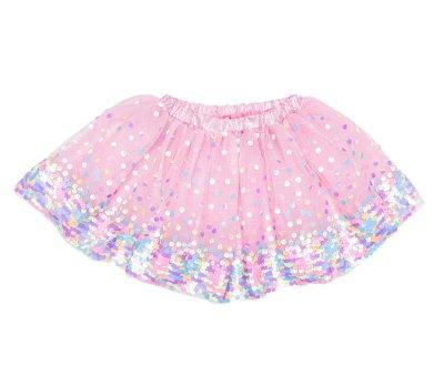 Tut Party Fun Sequins Skirt Pink Neon 4-6 anni