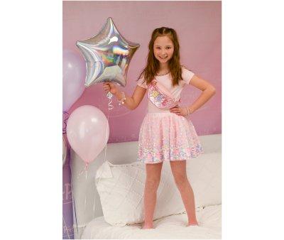 Tut Party Fun Sequins Skirt Pink Neon 4-6 anni