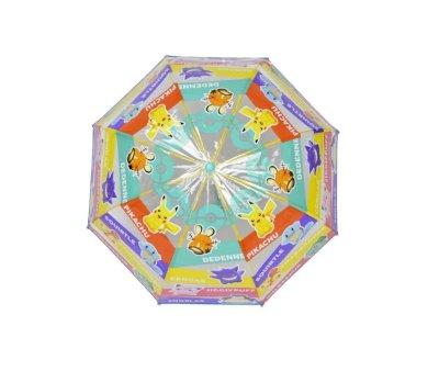 Paraguas Manual Infantil Pokmon Transparente Burbuja Mix