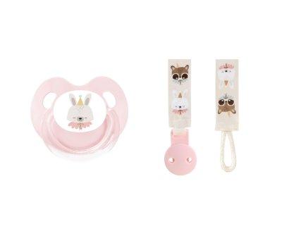Pack Pacifier Clip + Retro Pacifier Eef Lillemor Pink