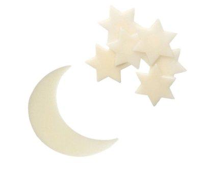 Luna e Stelle Fluorescenti