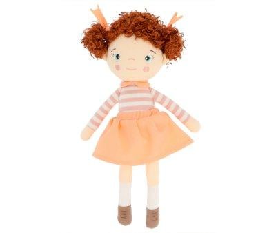 Boneca Pequena Peach Castanha Penteado