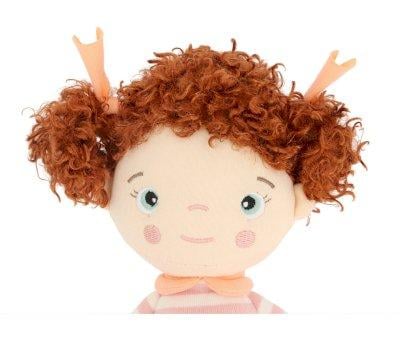 Boneca Pequena Peach Castanha Penteado
