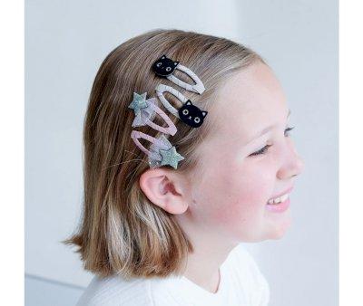 4 Barrettes Magical Cat