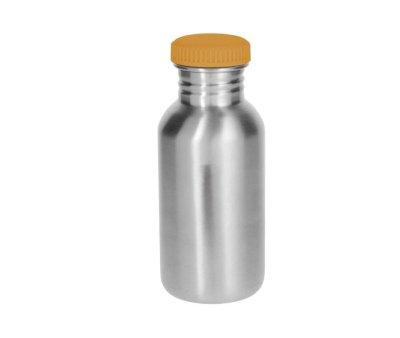Personalised Basic Steel Bottle Mustard 500ml