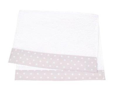 Personalised Grey Classic Star Nursery Towel