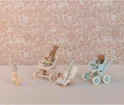 Passeggino Baby Mouse Maileg Blue