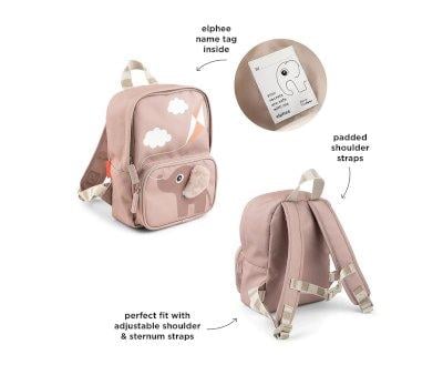 Mochila Infantil Canvas Elphee Powder Personalizable