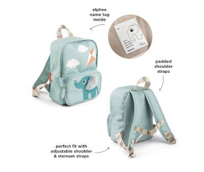 Mochila Infantil Canvas Elphee Blue Personalizable