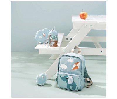 Mochila Infantil Canvas Elphee Blue Personalizable