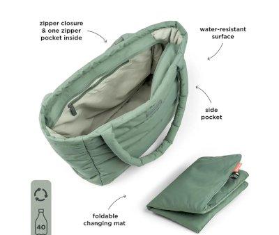 Sac Cabas Rembourr Green avec Matelas  Langer