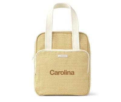 Mochila Infantil Elsa Strippe Yellow Mellow/Creme de la Creme Personalizable