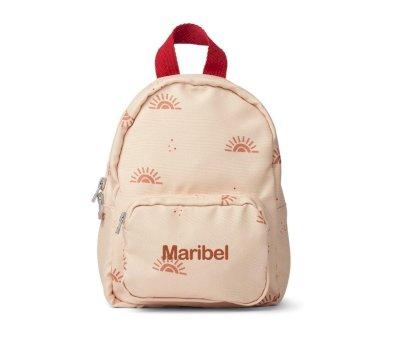 Mochila infantil Saxo Mini Sunset/Apple Blossom Mix Personalizvel