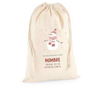 Saco Grande Personalizado Snowman