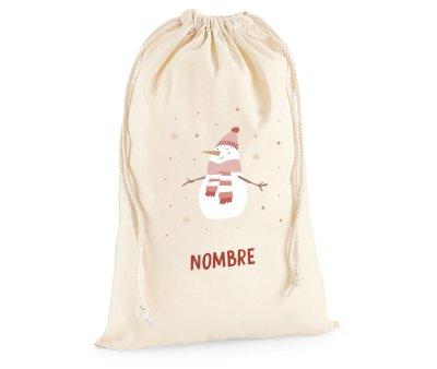 GRAND Sac NOM Personnalis Snowman