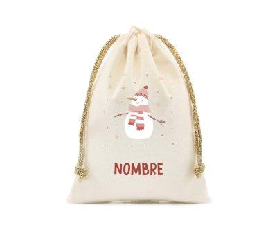 Saco Pequeo NOMBRE Personalizado Snowman
