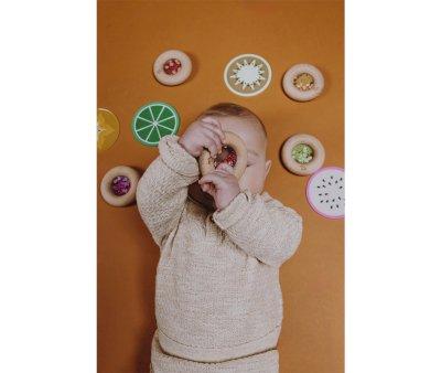 Sensory Donut Rattle Oranges