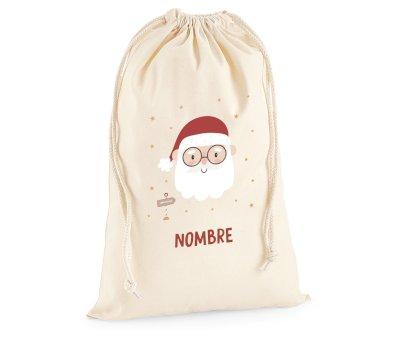 Saco Grande NOMBRE Personalizado Santa