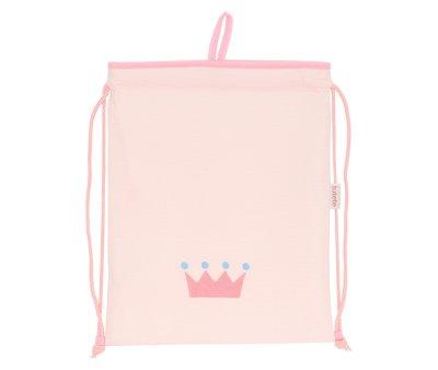 Mochila Saco Personalizada Piqu Corona Rosa