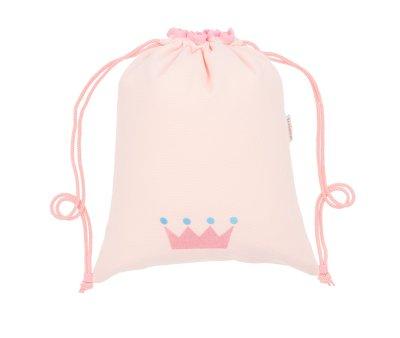Mochila Saco Personalizada Piqu Corona Rosa