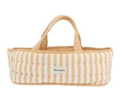 Carrycot Dolls Stripes Caramel