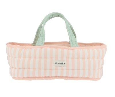 Stripes Pink Doll Bassinet