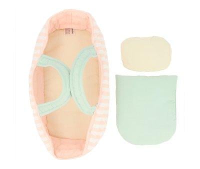 Stripes Pink Doll Bassinet