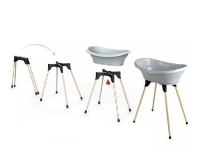 Complete Set Thermobaby Vasco Bathtub Gray Charm