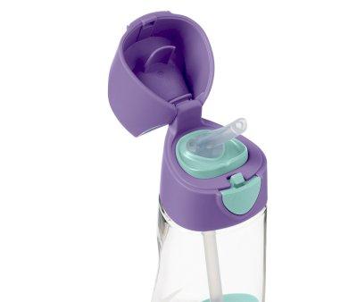 Botella de Tritn con Pajita 450 ml Lilac Pop