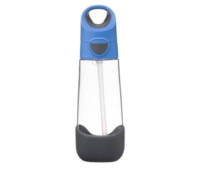 Botella de Tritn con Pajita 600 ml Blue Slate