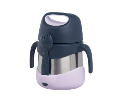 Thermo with Spoon / Fork 335 ml Indigo Rose