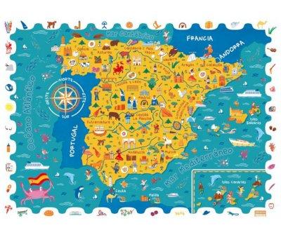 Puzzle Detective Map of Spain