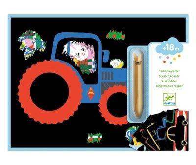 Cartes  Gratter Dcouvre les Vhicules